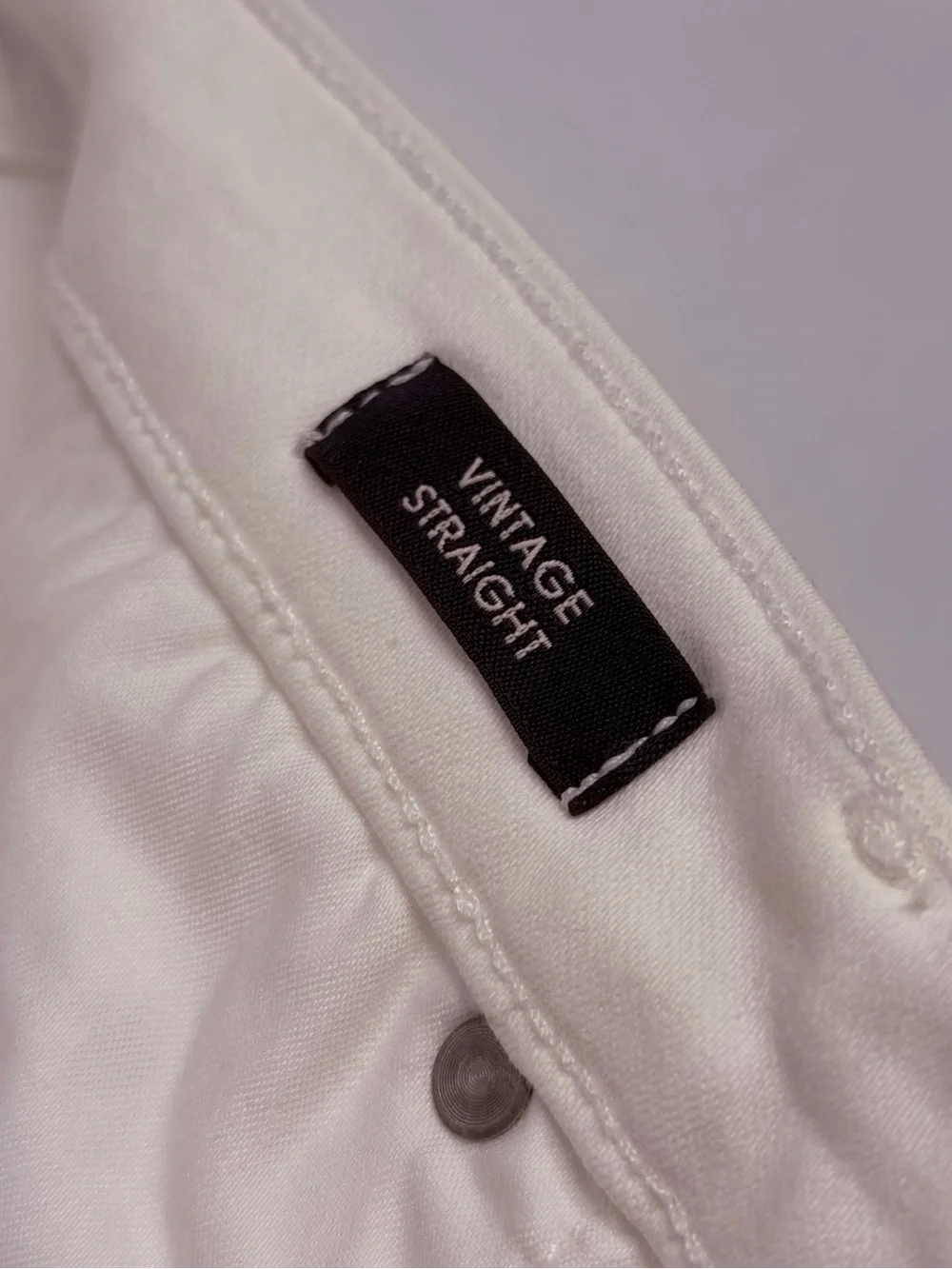 J.Crew Vintage Straight White Denim Jeans